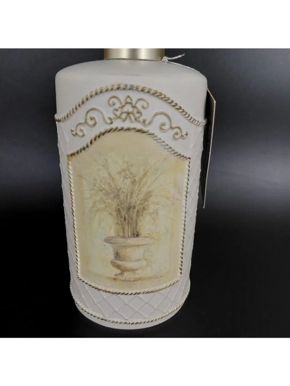 Croscill Fresco Grasses Lotion Soap Dispenser Resin Hand Painted Cream Bath